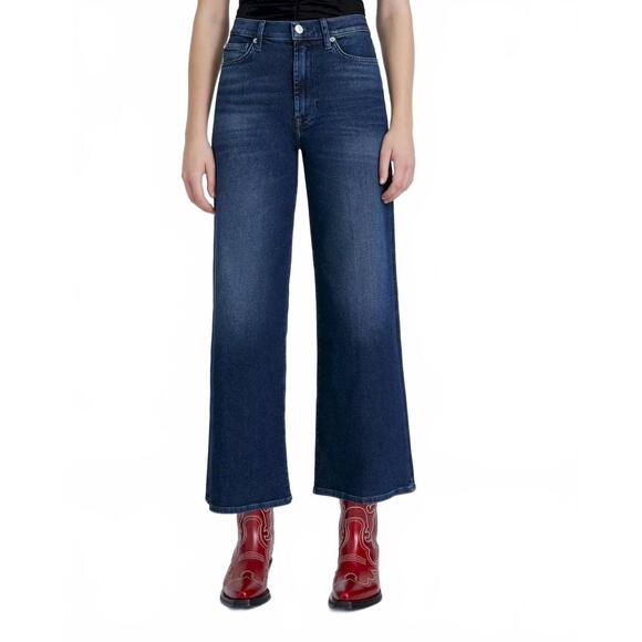 NEW 7 FOR ALL MANKIND high rise luxe vintage jeans in blueland
